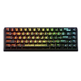 Mechanical Keyboard M67 67 Key Gasket Hot Swappable RGB Maiami black - Tophatter Daily Deals