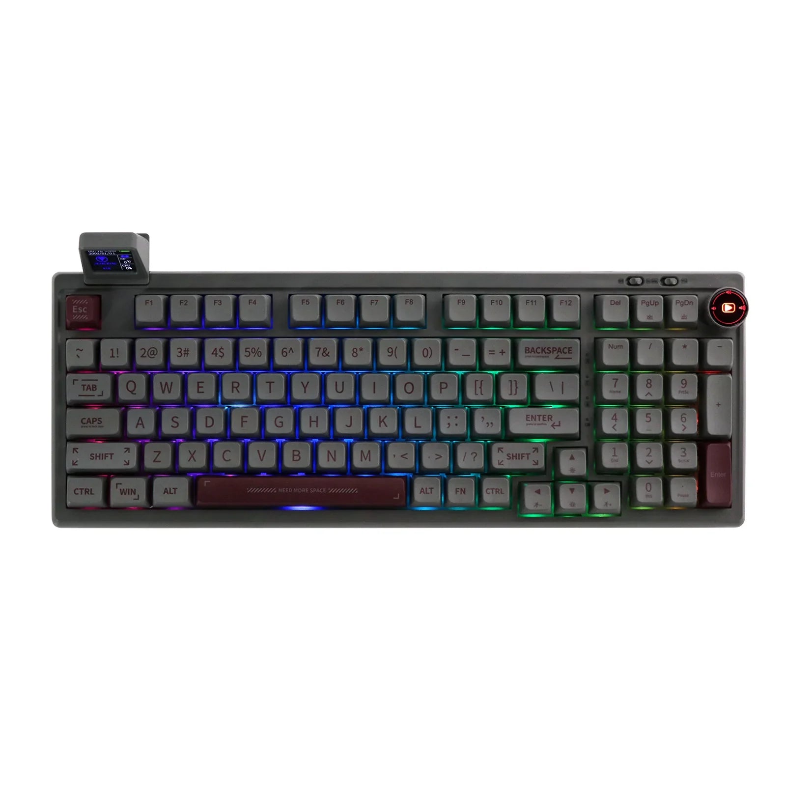 Mechanical Keyboard 97Key 95 Percent Gasket Mini Display - Tophatter Daily Deals