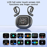 AI Translation Open Ear Earbuds With LCD Touch Screen - Tophatter Daily Deals
