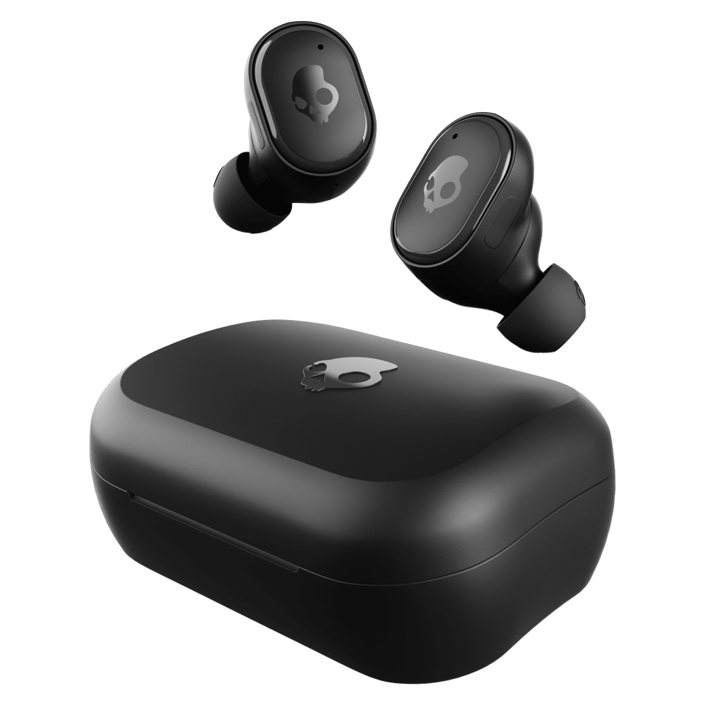 Skullcandy Grind True Wireless In Ear Headphones - Black Black Headphones - Tophatter Daily Deals