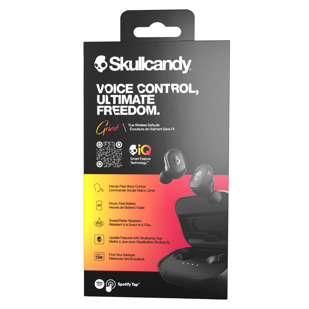 Skullcandy Grind True Wireless In Ear Headphones - Black Headphones - Tophatter Daily Deals