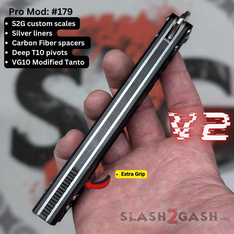S2G FrankenREP V2 Balisong clone TITANIUM Butterfly Knife - V2 (G10) Knife-Balisong - Tophatter Daily Deals