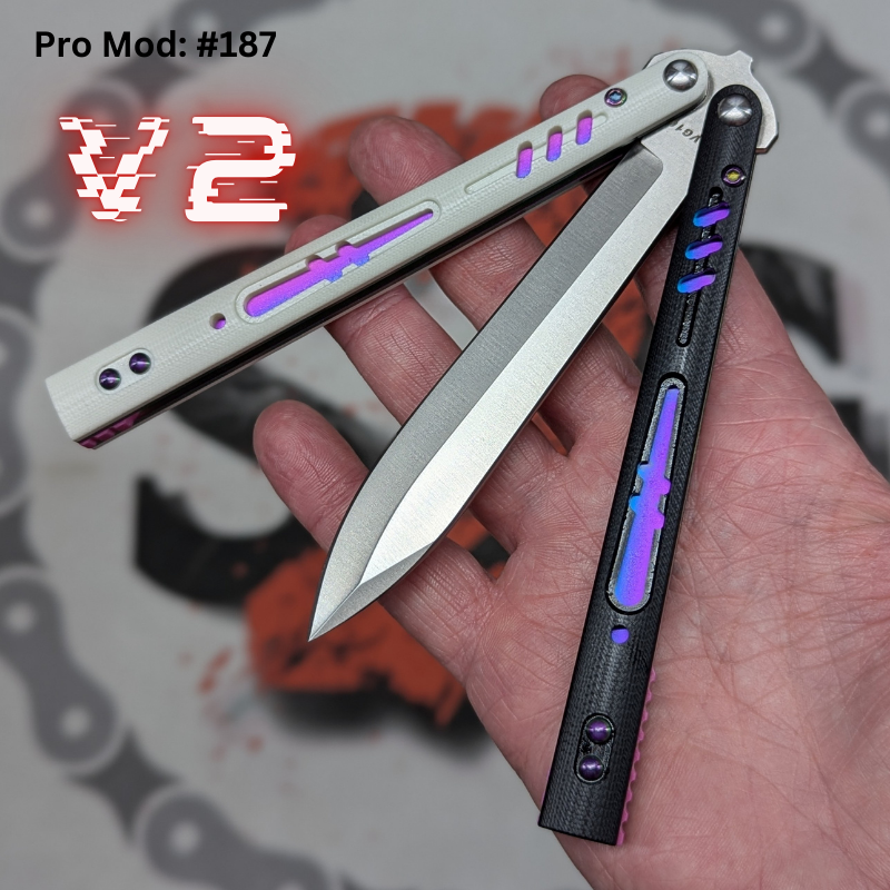 S2G FrankenREP V2 Balisong clone TITANIUM Butterfly Knife - V2 (G10) Knife-Balisong - Tophatter Daily Deals