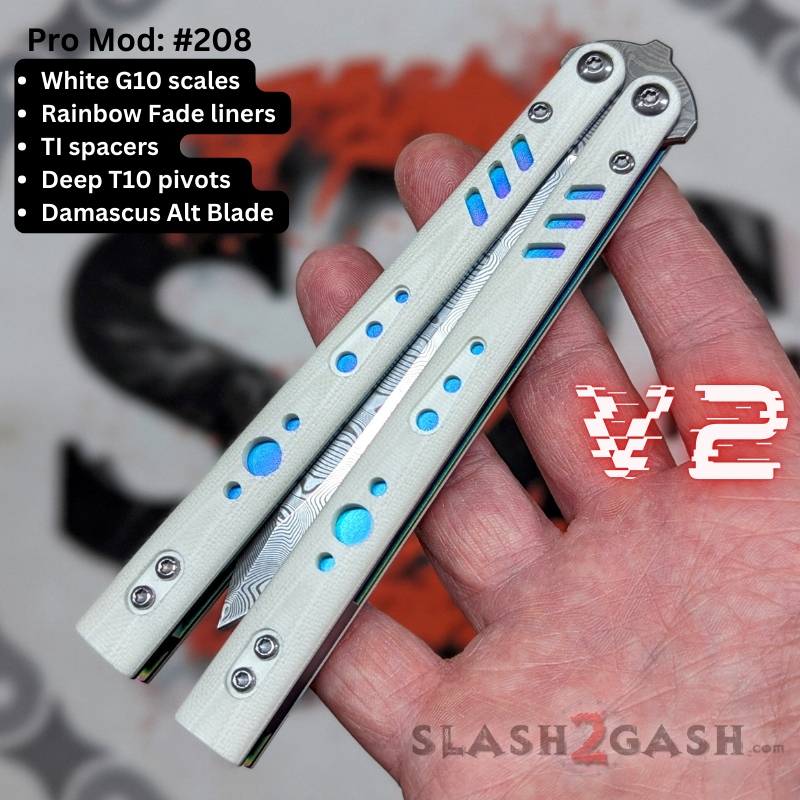 S2G FrankenREP V2 Balisong clone TITANIUM Butterfly Knife - V2 (G10) Knife-Balisong - Tophatter Daily Deals