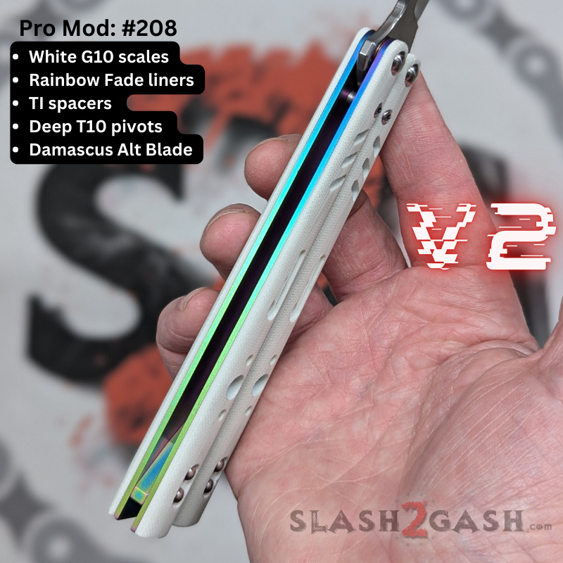 S2G FrankenREP V2 Balisong clone TITANIUM Butterfly Knife - V2 (G10) Knife-Balisong - Tophatter Daily Deals