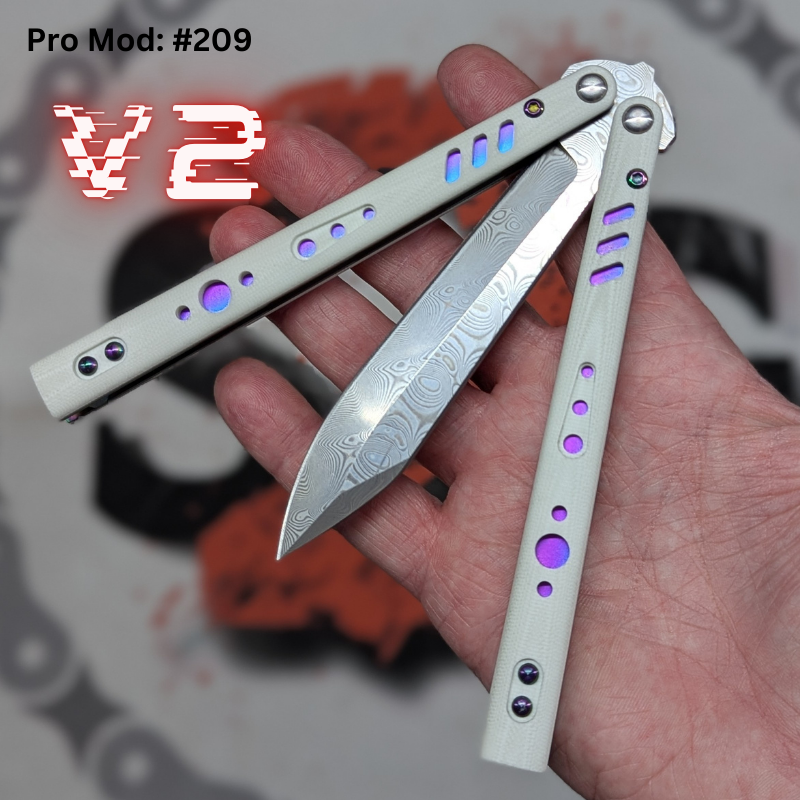 S2G FrankenREP V2 Balisong clone TITANIUM Butterfly Knife - V2 (G10) Knife-Balisong - Tophatter Daily Deals