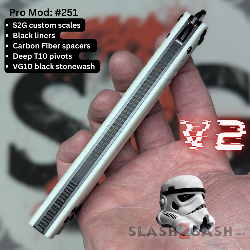 S2G FrankenREP V2 Balisong clone TITANIUM Butterfly Knife - V2 (G10) Knife-Balisong - Tophatter Daily Deals