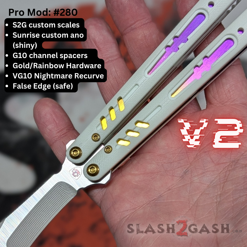 S2G FrankenREP V2 Balisong BUILD-A-KNIFE - (part 4 of 5) hardware Knife-Balisong - Tophatter Daily Deals