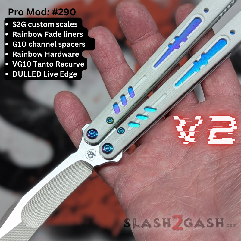 S2G FrankenREP V2 Balisong BUILD-A-KNIFE - (part 4 of 5) hardware T10 Pivot Hardware kit for 3.2mm VG10 blades V2 (DEEP heads) - Rainbow Knife-Balisong - Tophatter Daily Deals