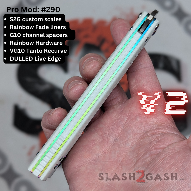 S2G FrankenREP V2 Balisong clone TITANIUM Butterfly Knife - V2 (G10) Knife-Balisong - Tophatter Daily Deals