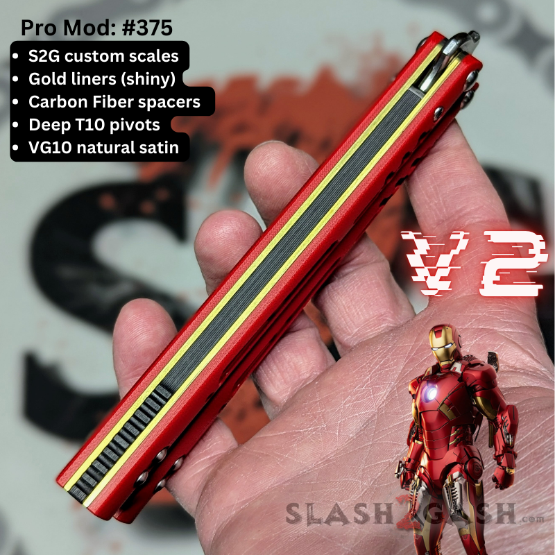 S2G FrankenREP V2 Balisong clone TITANIUM Butterfly Knife - V2 (G10) Knife-Balisong - Tophatter Daily Deals