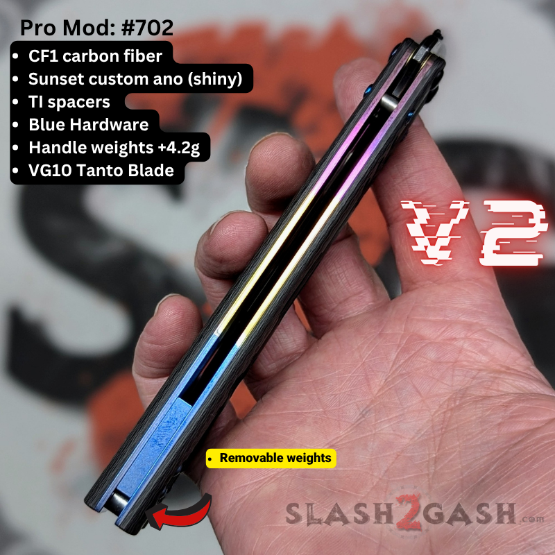 S2G FrankenREP Balisong clone TITANIUM Butterfly Knife - V2 (Carbon Fiber) Knife-Balisong - Tophatter Daily Deals