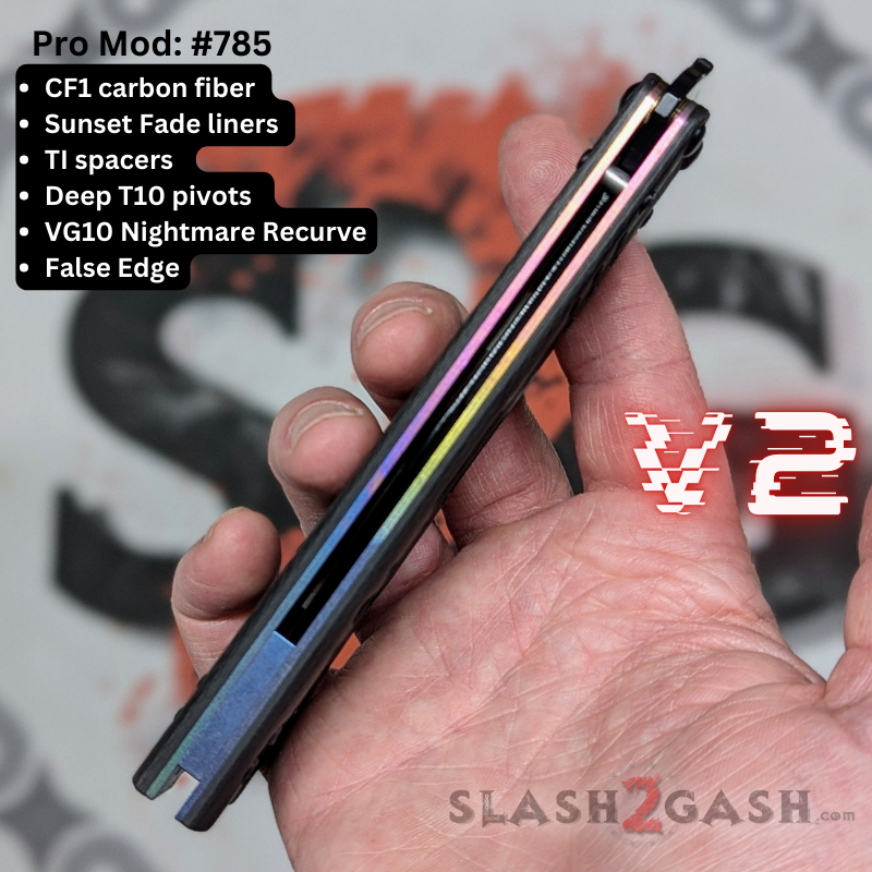 S2G FrankenREP Balisong clone TITANIUM Butterfly Knife - V2 (Carbon Fiber) Knife-Balisong - Tophatter Daily Deals