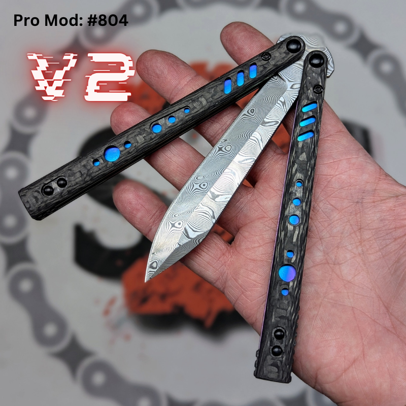 S2G FrankenREP Balisong clone TITANIUM Butterfly Knife - V2 (Carbon Fiber) Knife-Balisong - Tophatter Daily Deals