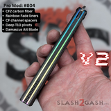 S2G FrankenREP Balisong clone TITANIUM Butterfly Knife - V2 (Carbon Fiber) Knife-Balisong - Tophatter Daily Deals