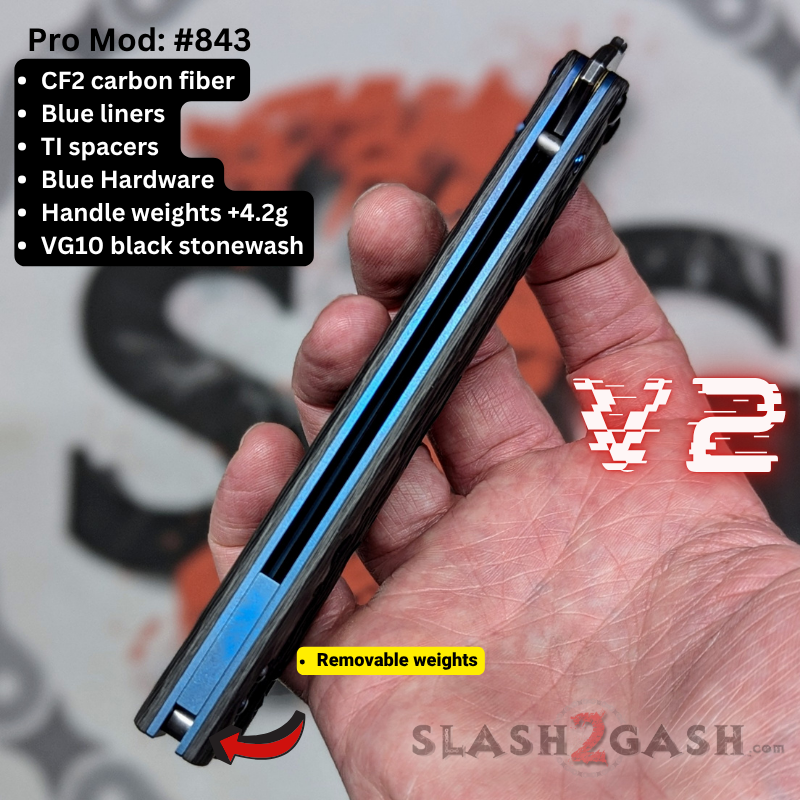S2G FrankenREP Balisong clone TITANIUM Butterfly Knife - V2 (Carbon Fiber) Knife-Balisong - Tophatter Daily Deals