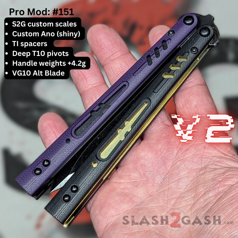 S2G FrankenREP V2 Balisong BUILD-A-KNIFE - (part 2 of 5) liners Knife-Balisong - Tophatter Daily Deals