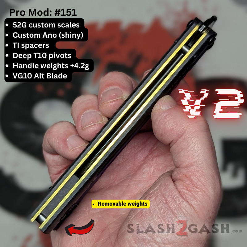 S2G FrankenREP V2 Balisong clone TITANIUM Butterfly Knife - V2 (G10) Knife-Balisong - Tophatter Daily Deals