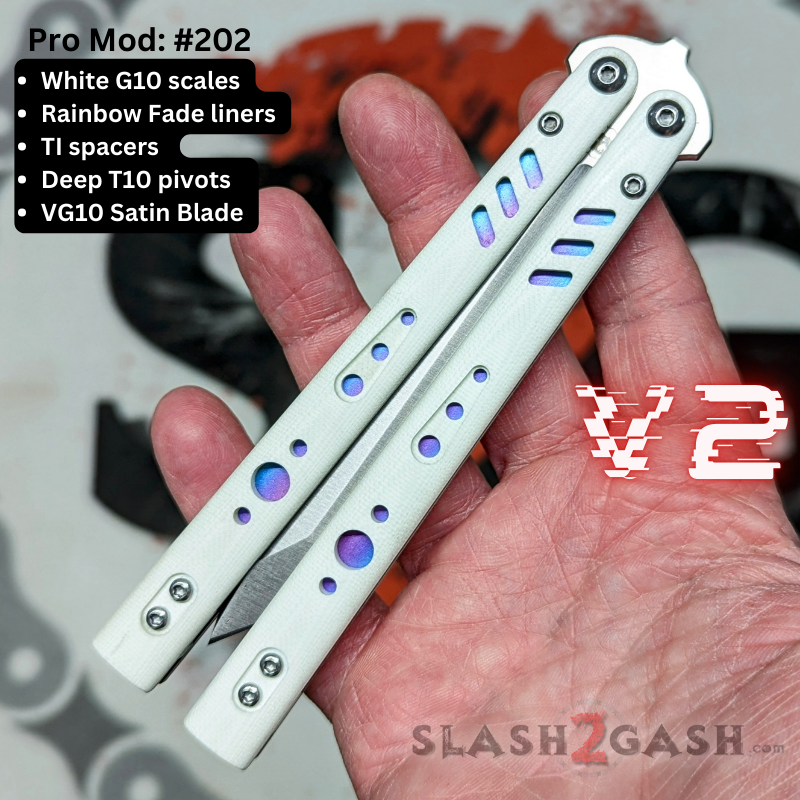 S2G FrankenREP V2 Balisong clone TITANIUM Butterfly Knife - V2 (G10) Knife-Balisong - Tophatter Daily Deals