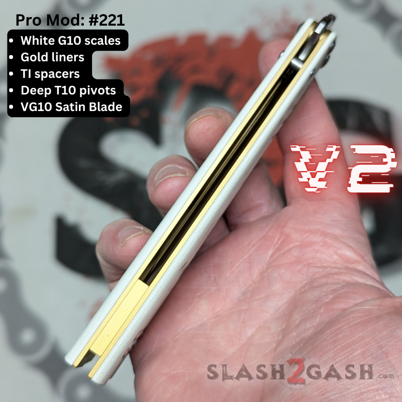 S2G FrankenREP V2 Balisong clone TITANIUM Butterfly Knife - V2 (G10) Knife-Balisong - Tophatter Daily Deals