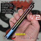S2G FrankenREP Balisong clone TITANIUM Butterfly Knife - V2 (Carbon Fiber) Knife-Balisong - Tophatter Daily Deals