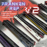 S2G FrankenREP Balisong clone TITANIUM Butterfly Knife - V2 (Carbon Fiber) Knife-Balisong - Tophatter Daily Deals
