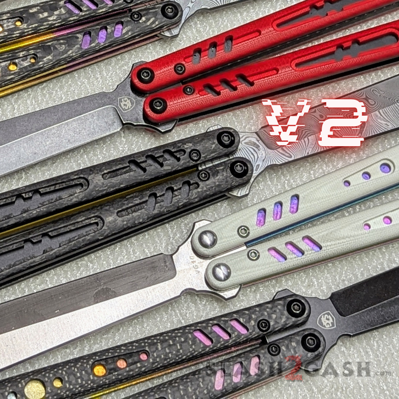 S2G FrankenREP V2 Balisong BUILD-A-KNIFE - (part 4 of 5) hardware T10 Pivot Hardware kit for 3.2mm VG10 blades V2 (DEEP heads) - Silver Knife-Balisong - Tophatter Daily Deals