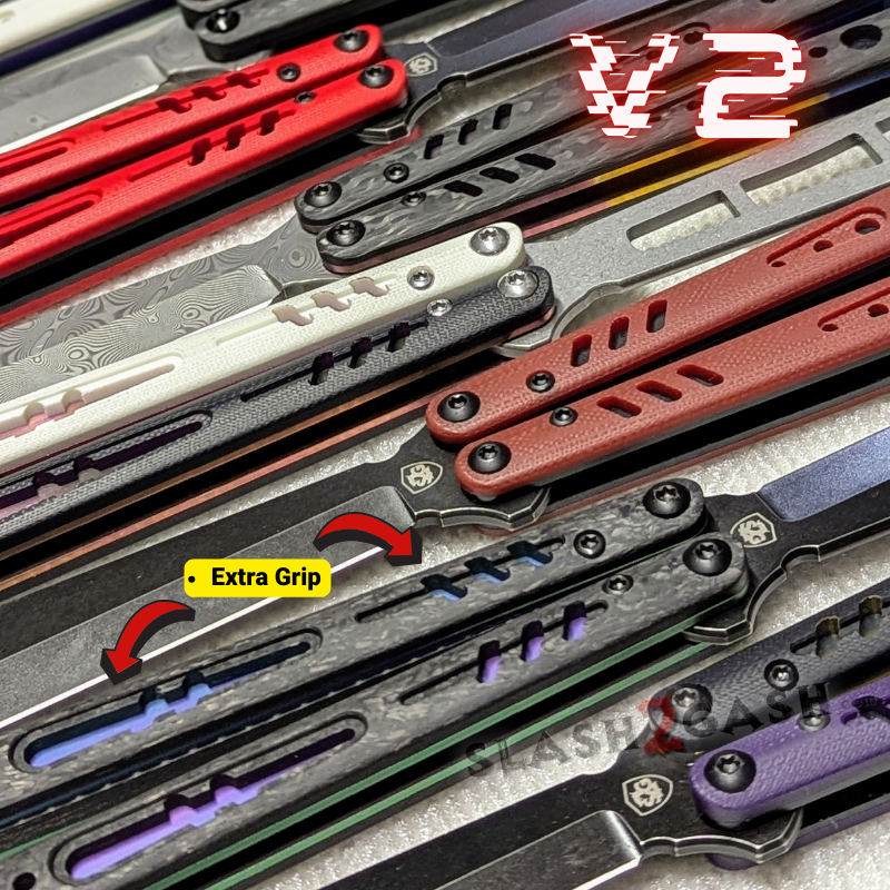 S2G FrankenREP Balisong clone TITANIUM Butterfly Knife - V2 (Carbon Fiber) Knife-Balisong - Tophatter Daily Deals