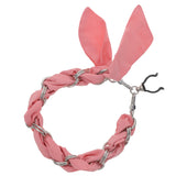 FashionStix Luxury Rose Silk Satin scarf with Chain Wrist Strap with Clip Holder Standard to Large (18mm-25mm Size) Accessories - Tophatter Daily Deals