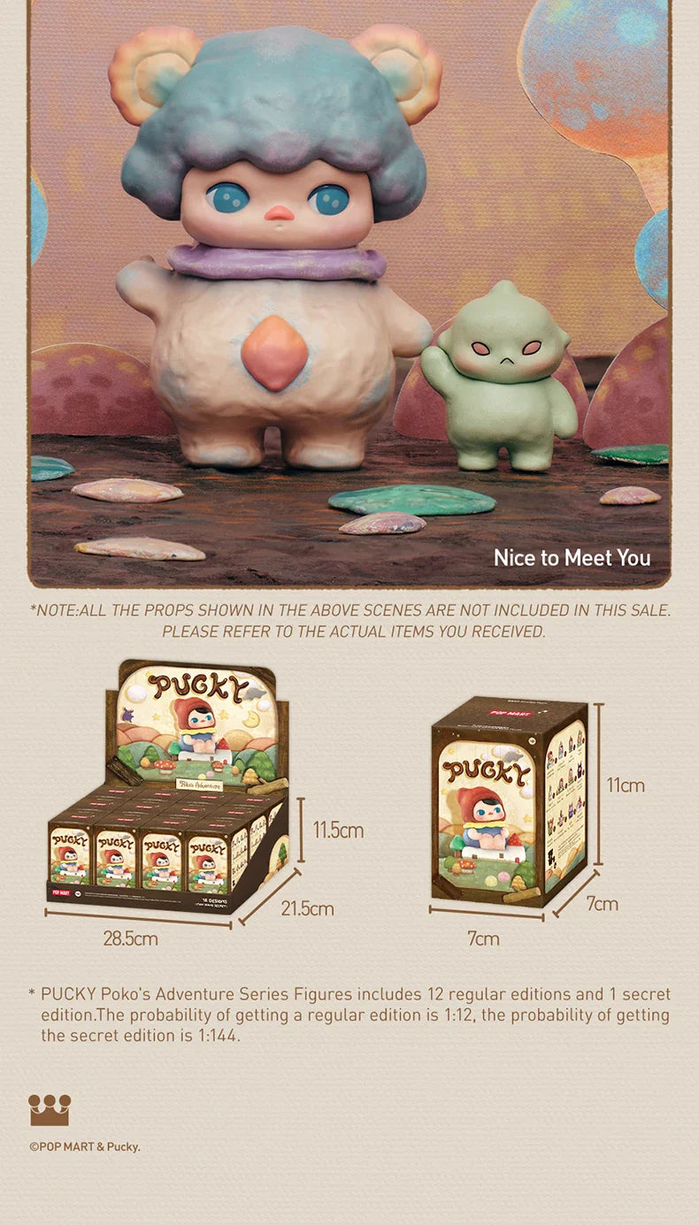 Genuine Pop Mart Pucky Poko's Adventure Series Figures Blind Box Animals - Tophatter Daily Deals