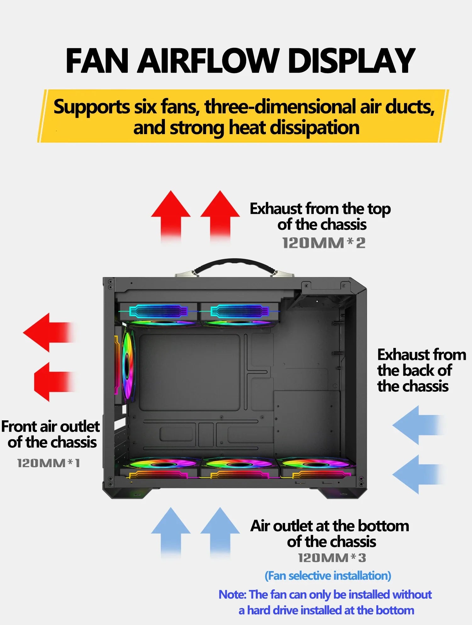 Mini ITX Case Glass Side 240mm Watercooling Portable - Tophatter Daily Deals