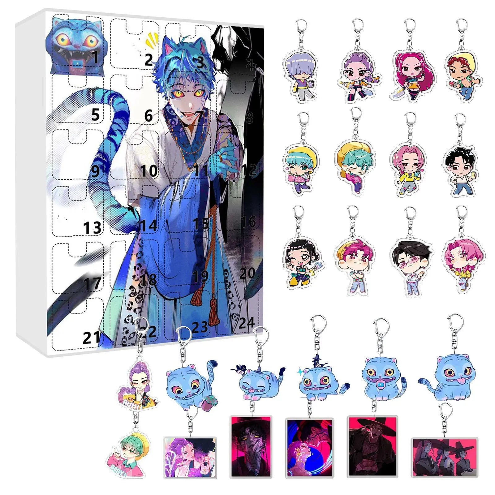 Kpop Advent Calendar 24 Day Demon Hunters Keychain Gift 14 - Tophatter Daily Deals