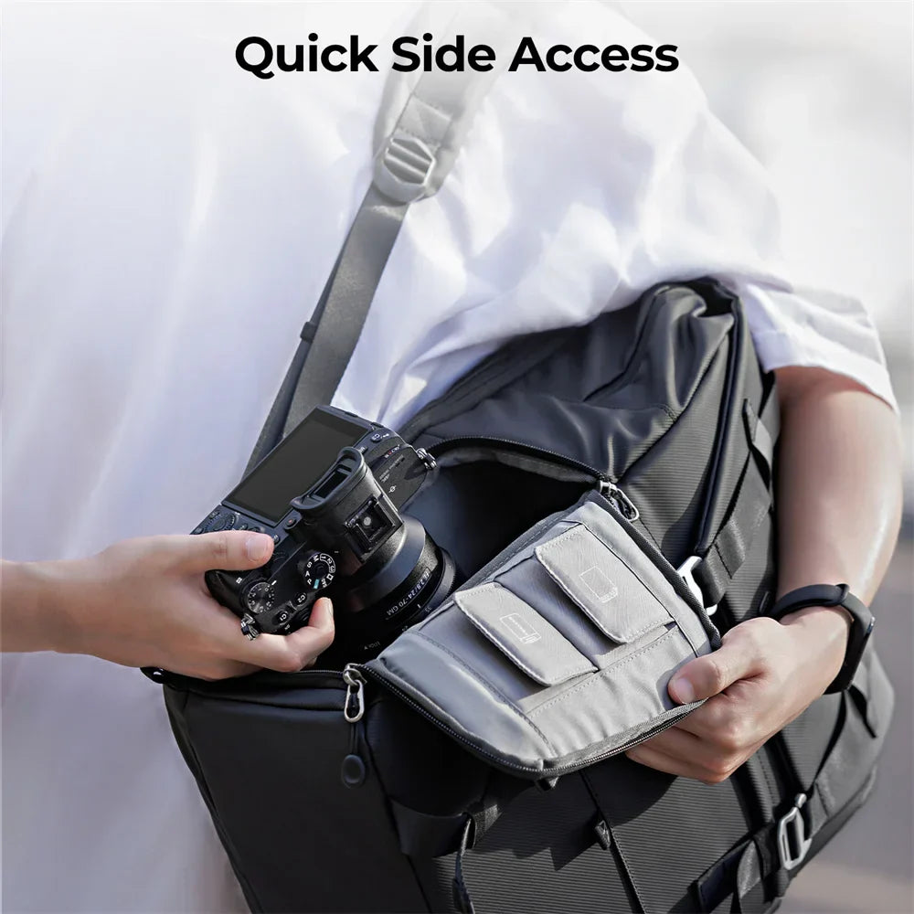 Camera Backpack for Camping Black Backpacks - Tophatter Daily Deals
