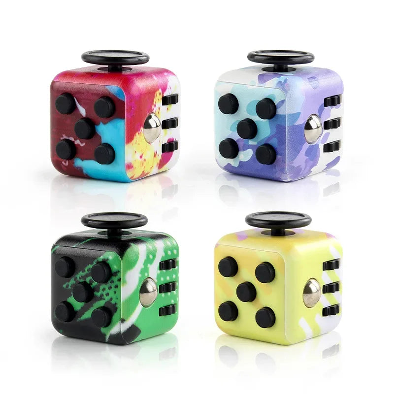Fidget Cube Antistress Spinner Toy Sensory Stress Relief - Tophatter Daily Deals