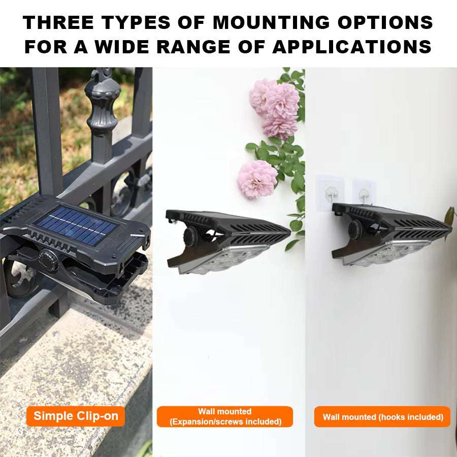 Outdoor Solar Lights Clip Light Solar Clip Lights - Tophatter Daily Deals