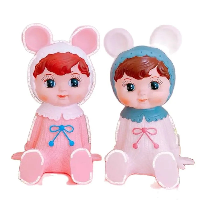 Classic Baby Girl Doll Cute Latex Rubber Baby Kids Office Decor Animals - Tophatter Daily Deals