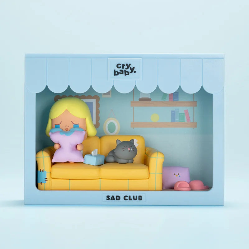 Genuine Pop Mart Crybaby Sad Club Series Figurine Scene Sets by Molly Flowers - Tophatter Daily Deals