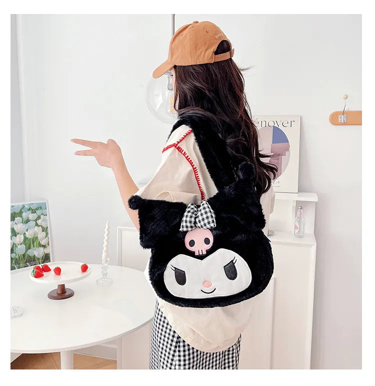 Sanrio Plush Cinnamoroll My Melody Kuromi Tote Shoulder Bag Anime - Tophatter Daily Deals