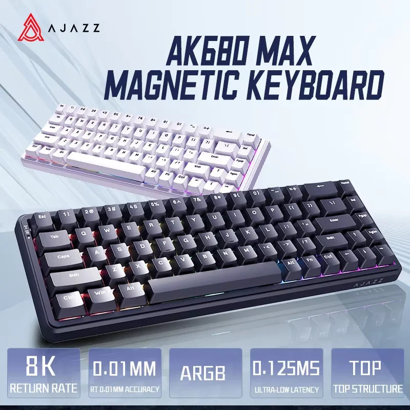 Mechanical Keyboard Sixty Mini Wireless ARGB Magnetic Hall - Tophatter Daily Deals