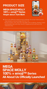 Genuine Pop Mart Mega Space Molly 100% × Emoji Series Blind Box Action Figure Animals - Tophatter Daily Deals