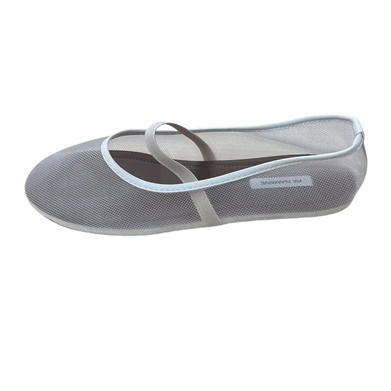 Lightweight Women’s Mary Jane Flats - Shallow Mesh, Casual - Tophatter Daily Deals