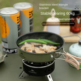 Camping Gas Stove 6800W Three-Star Black Camp Cooking - Tophatter Daily Deals