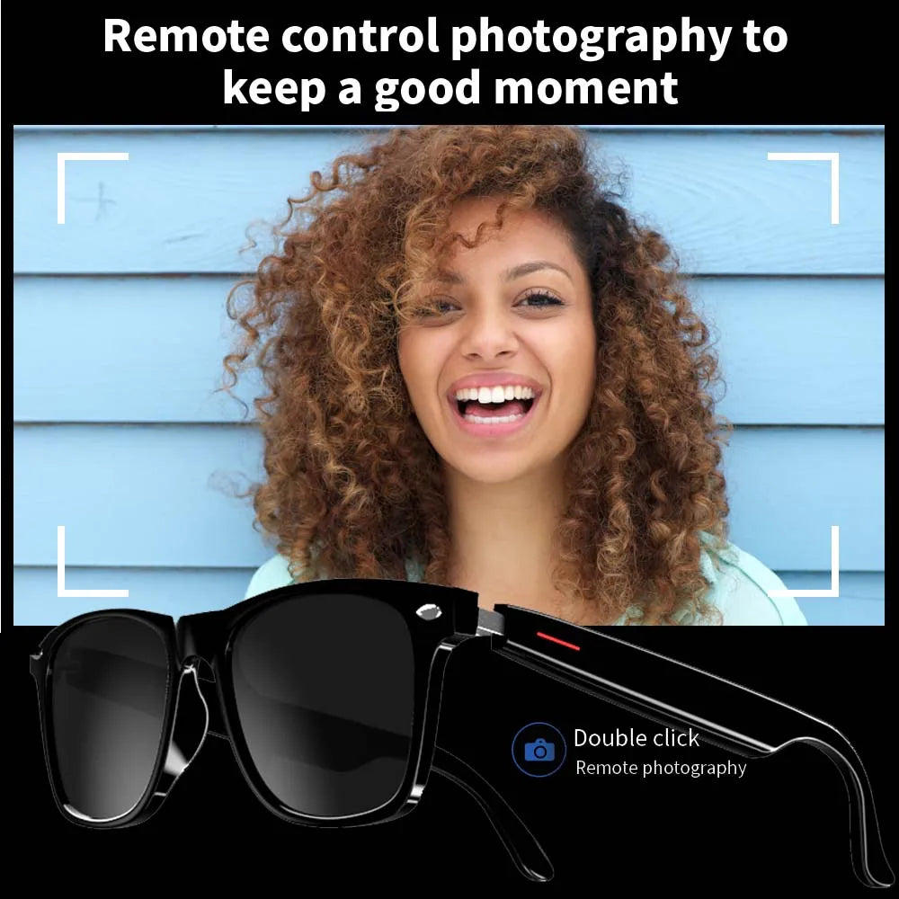 Smart Glasses Blue Light Polarized Audio Sunglasses - Tophatter Daily Deals