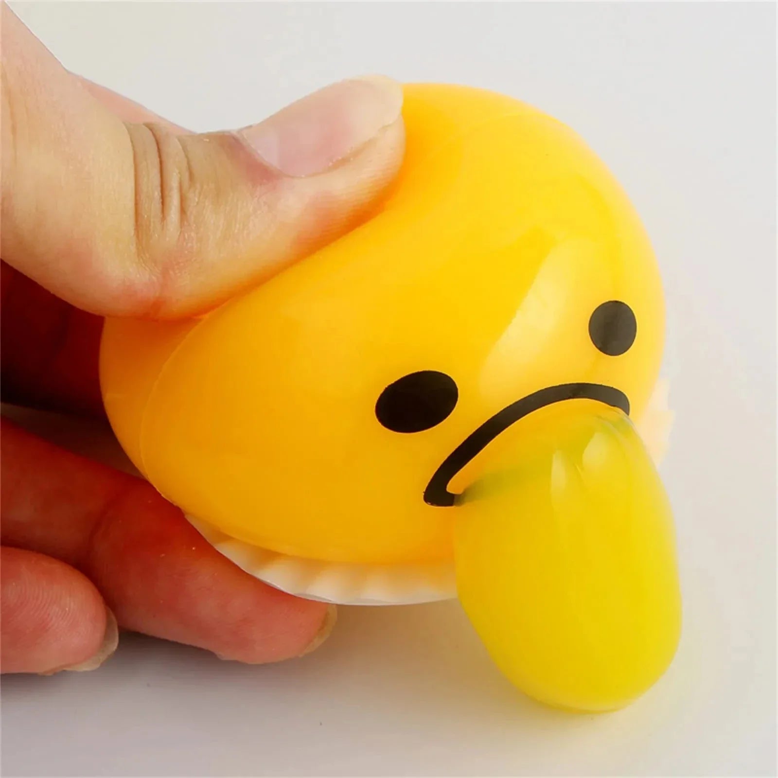 Stress Relief Egg Yolk Squeeze Toy Vomit Gag Funny Gift - Tophatter Daily Deals