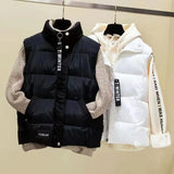 Warm Cozy Womens Puffer Vest - Boxy Short, Quilted, For Winter - Tophatter Daily Deals