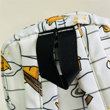 Sanrio Gudetama White Backpack Rucksack Schoolbags Travel Lazy Egg Food - Tophatter Daily Deals