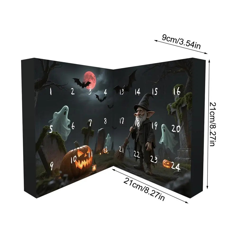 Gnome Countdown Calendar 24 Day Halloween Decor 2025 21x21x9cm 1 - Tophatter Daily Deals