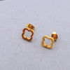 Clover Flower Stainless Steel Bracelet Set Gold Gift S4-2pcs-golden - Tophatter Daily Deals