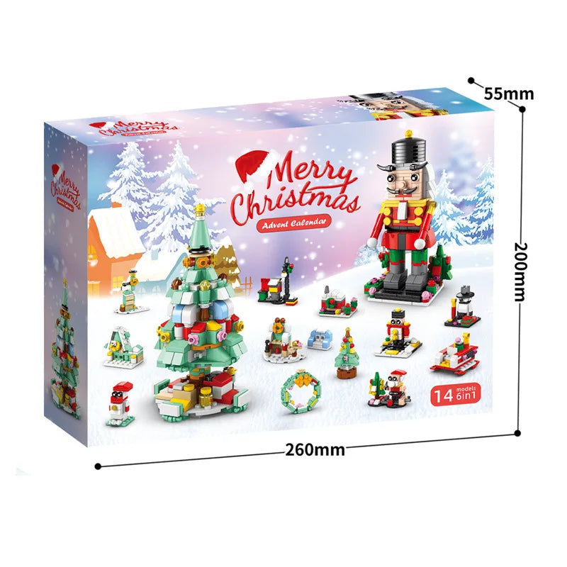 Christmas Building Blocks Advent Calendar DIY Kit Kids - Tophatter Daily Deals
