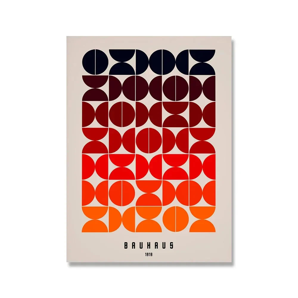 Bauhaus Canvas Wall Art Print Pink Quote Modern Nordic 7 - Tophatter Daily Deals